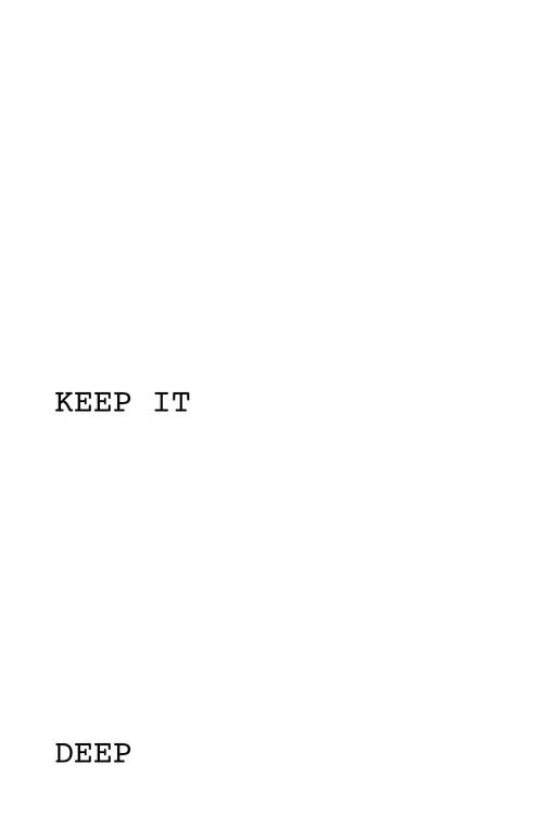 Keep It Deep 2024 official movie poster