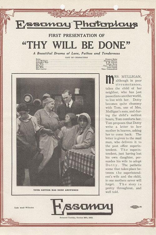Thy Will Be Done 1913 official movie poster