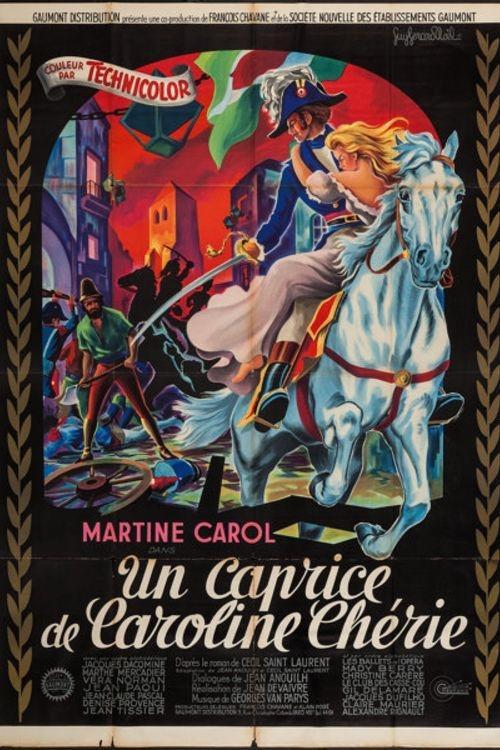 A Caprice of Darling Caroline 1953 official movie poster