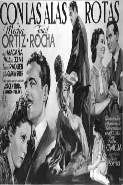 Con las alas rotas 1938 official movie poster