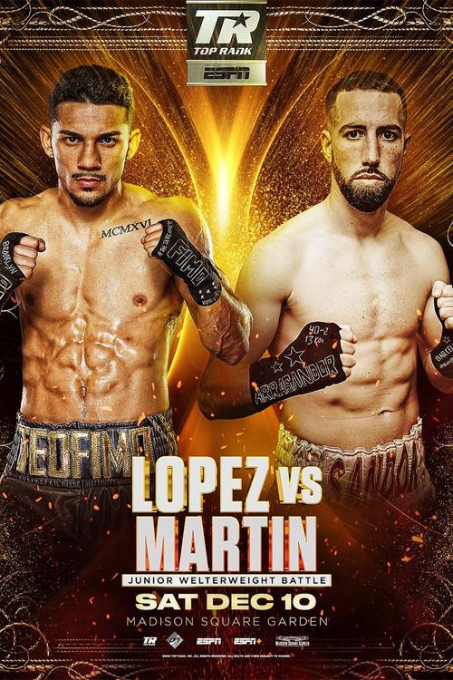 Teofimo Lopez vs. Sandor Martin 2022 official movie poster