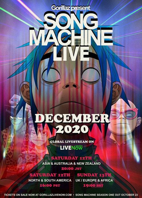 Gorillaz Present: Song Machine LIVE 2020 official movie poster