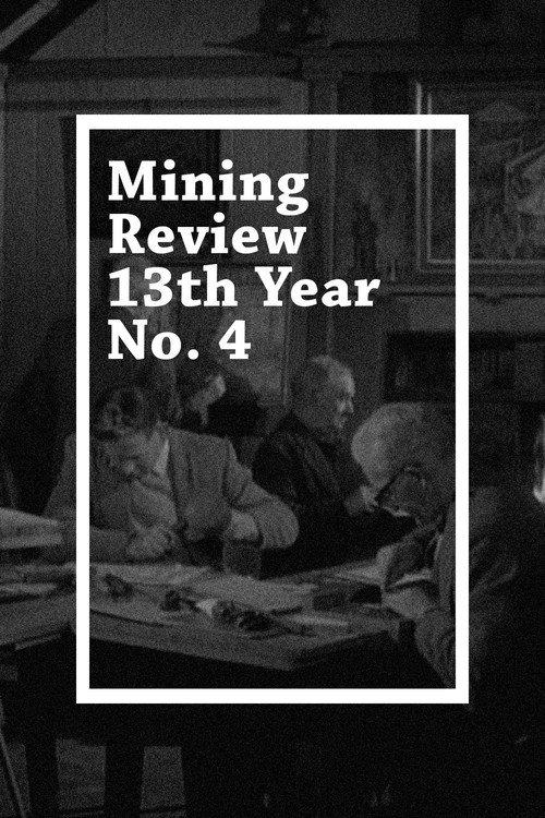 Mining Review 13th Year No. 4 1959 official movie poster