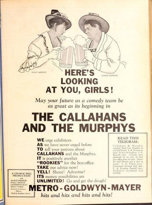 The Callahans and the Murphys 1927 official movie poster