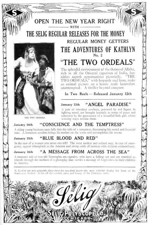 The Two Ordeals 1914 official movie poster