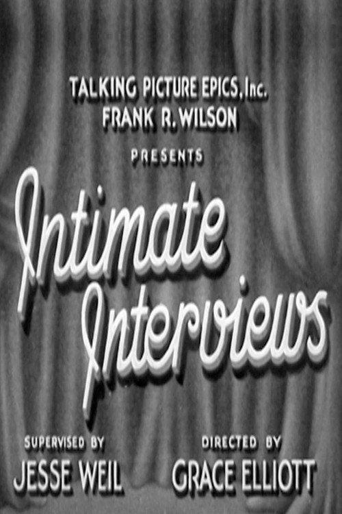 Intimate Interviews: Walter Huston 1931 official movie poster