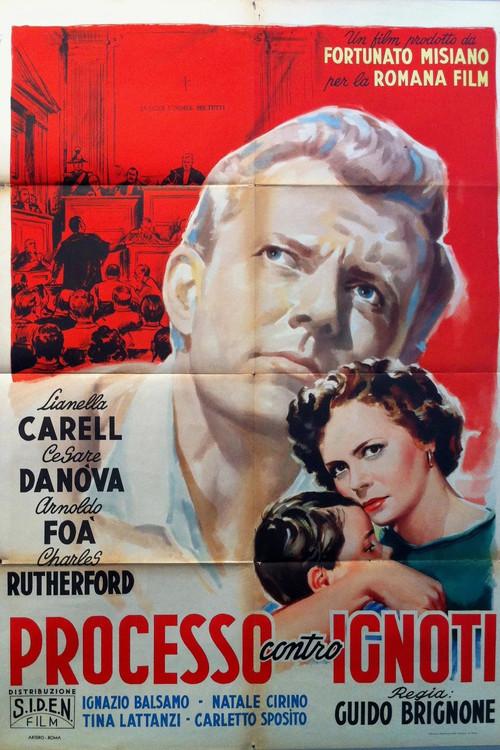 Processo contro ignoti 1952 official movie poster
