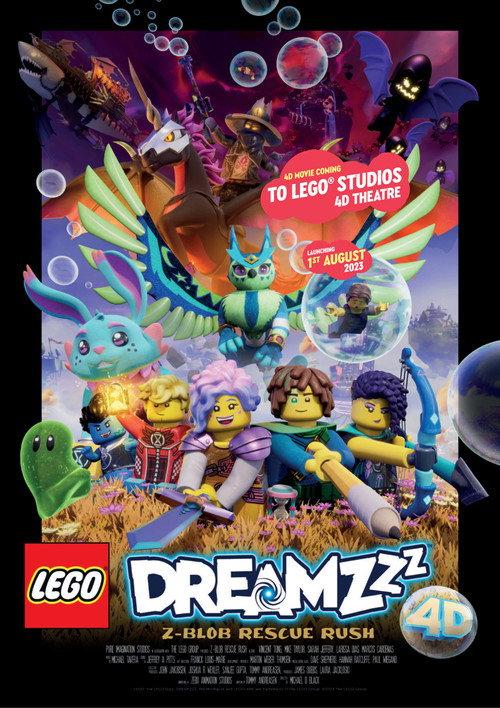 LEGO DREAMZzz Z-Blob Rescue Rush 4D 2023 official movie poster
