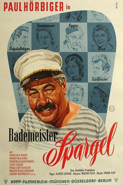 Lifeguard in the women's bathroom 1956 official movie poster