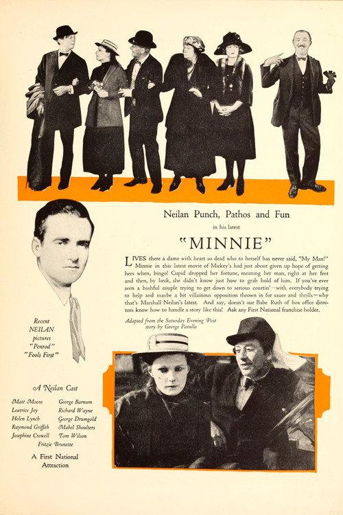 Minnie 1922 official movie poster