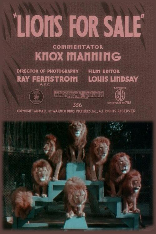 Lions for Sale 1941 official movie poster