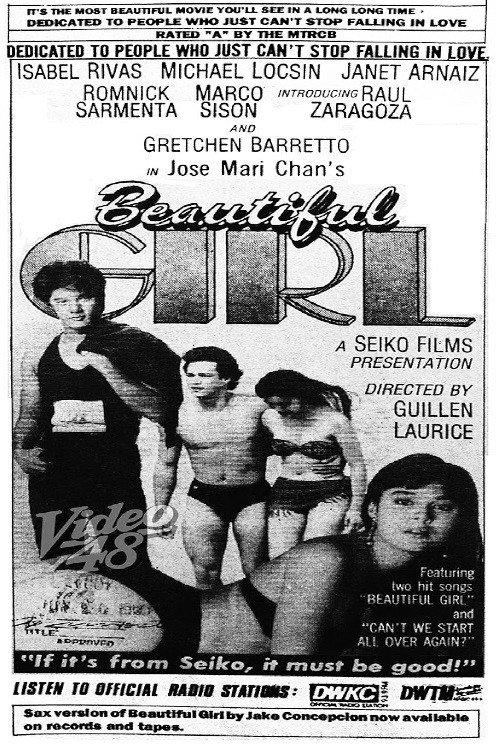 Beautiful Girl 1990 official movie poster