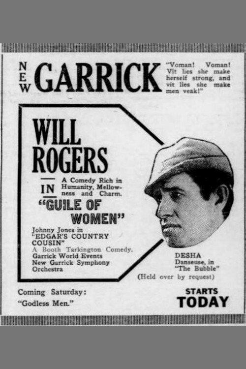 Guile of Women 1921 official movie poster
