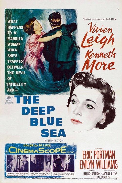 The Deep Blue Sea 1955 official movie poster