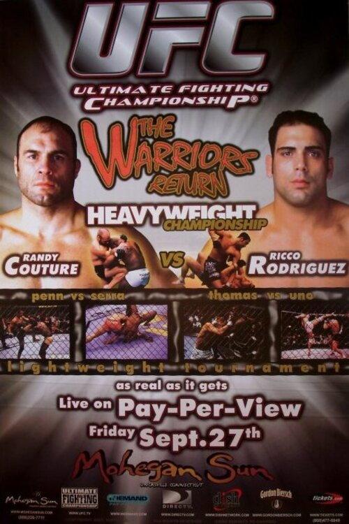 UFC 39: The Warriors Return 2002 official movie poster
