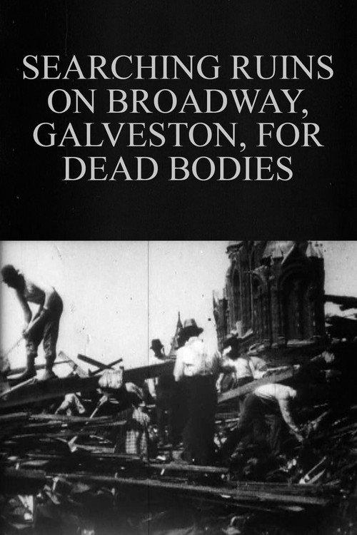 Searching Ruins on Broadway, Galveston, for Dead Bodies 1900 official movie poster