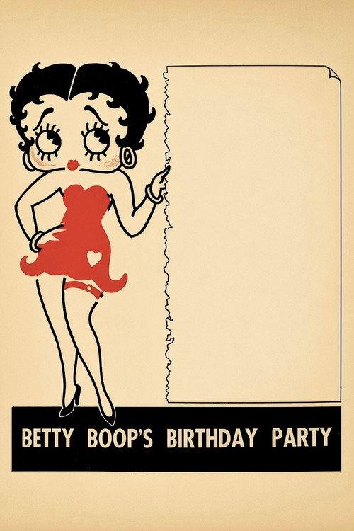 Betty Boop's Birthday Party 1933 official movie poster