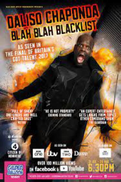 Daliso Chaponda: Blah Blah Blacklist 2020 official movie poster