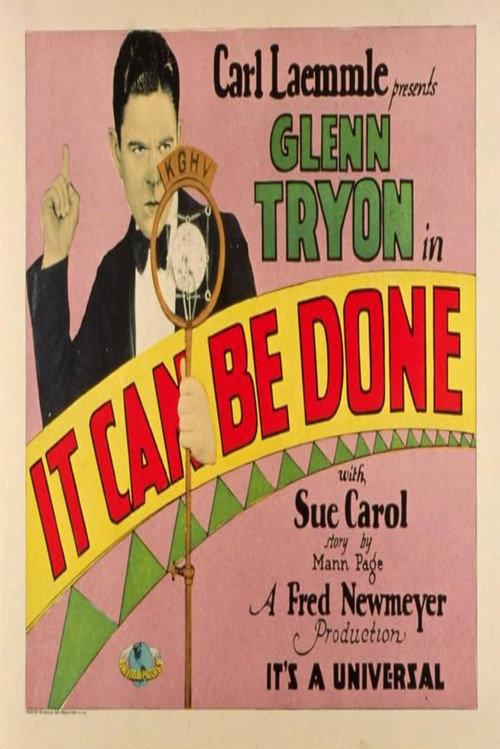It Can Be Done 1929 official movie poster