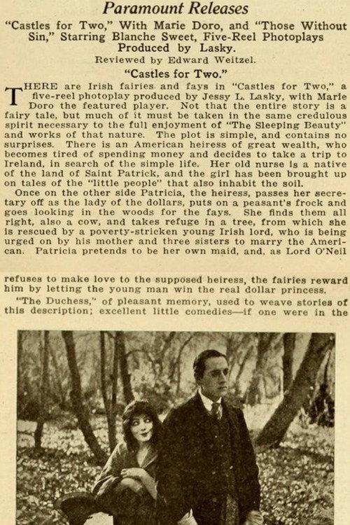 Castles for Two 1917 official movie poster