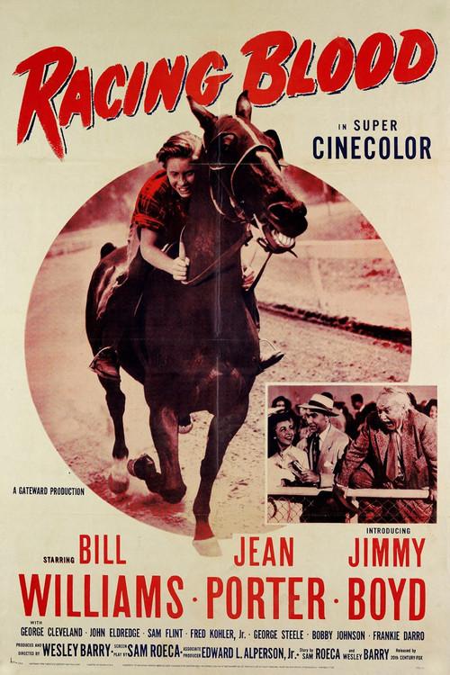 Racing Blood 1954 official movie poster