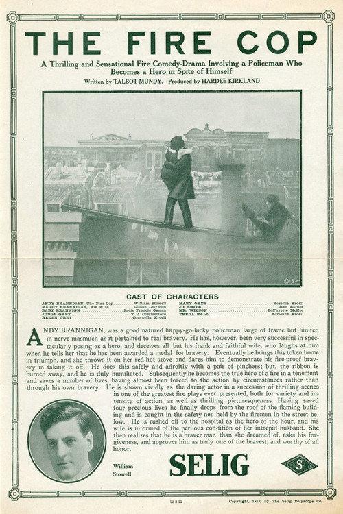 The Fire Cop 1912 official movie poster