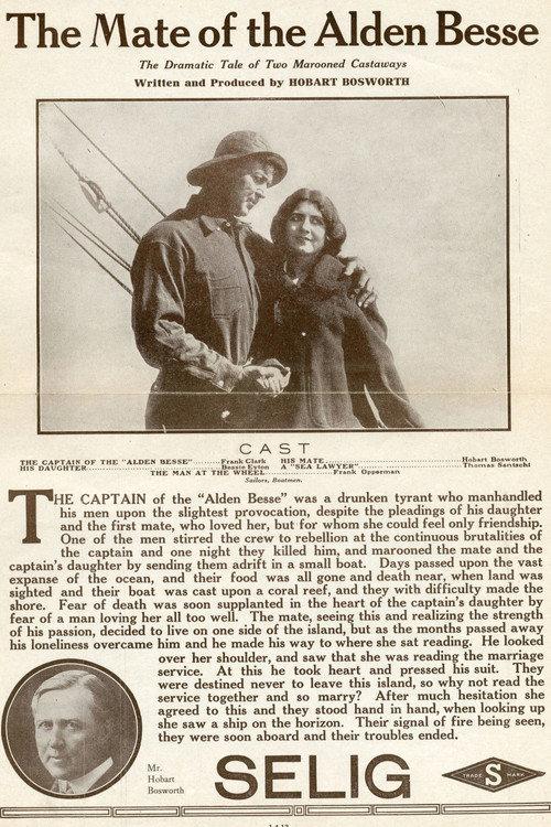 The Mate of the Alden Bessie 1912 official movie poster
