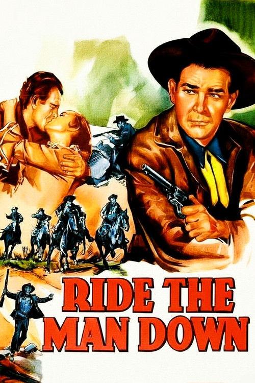 Ride the Man Down 1952 official movie poster