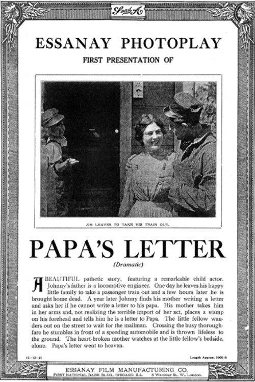 Papa's Letter 1911 official movie poster