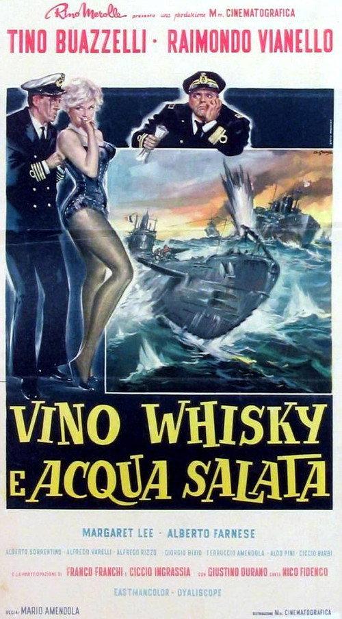 Vino, whisky e acqua salata 1962 official movie poster