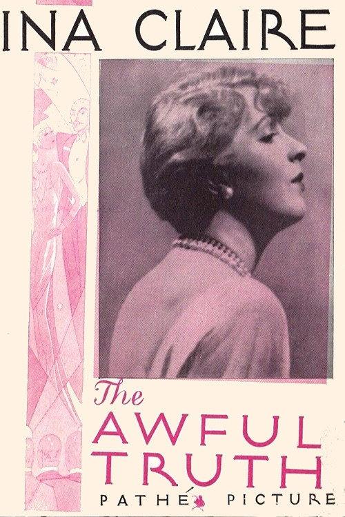 The Awful Truth 1929 official movie poster