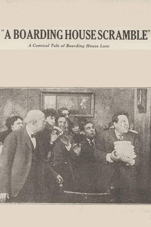A Boarding House Scramble 1914 official movie poster