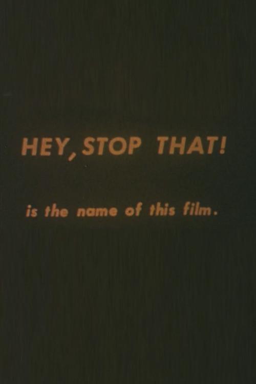 Hey, Stop That 1965 official movie poster