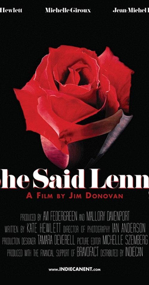 She Said Lenny 2010 official movie poster