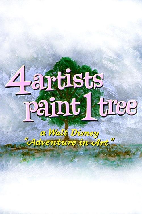4 Artists Paint 1 Tree: A Walt Disney 'Adventure in Art' 1958 official movie poster