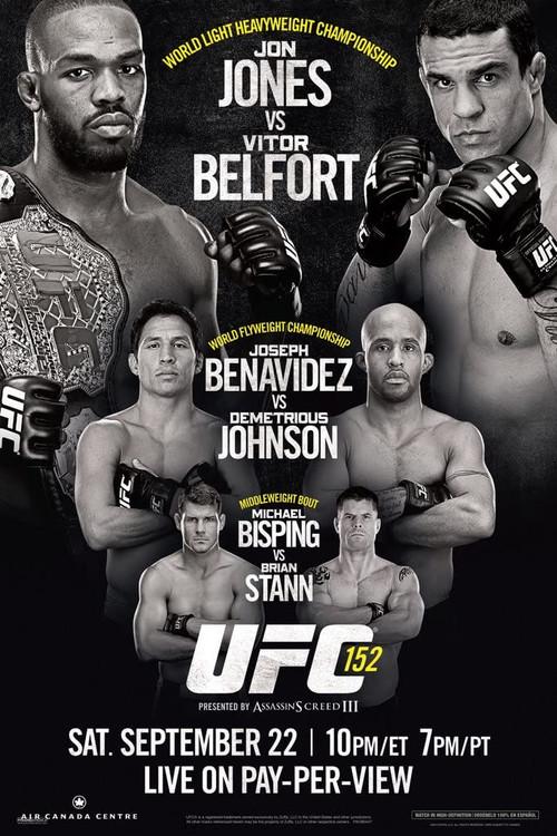 UFC 152: Jones vs. Belfort 2012 official movie poster