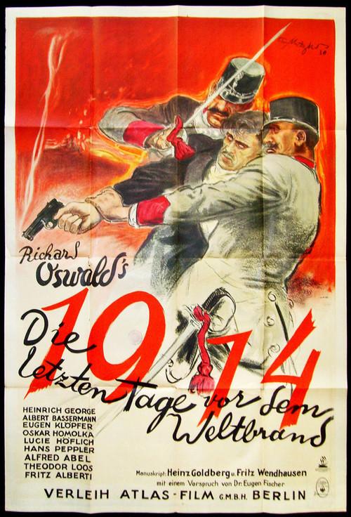 1914: The Last Days Before the War 1931 official movie poster