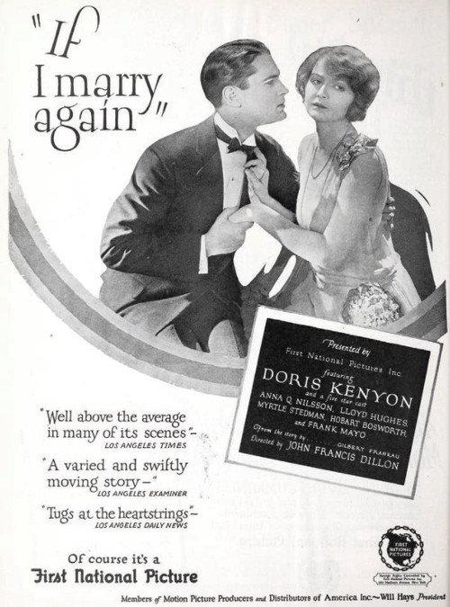 If I Marry Again 1925 official movie poster