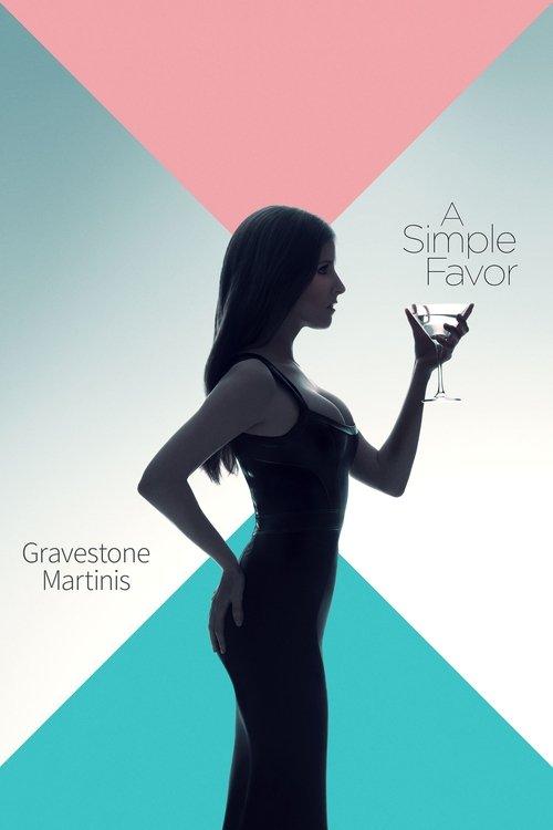 A Simple Favor: Gravestone Martinis 2018 official movie poster