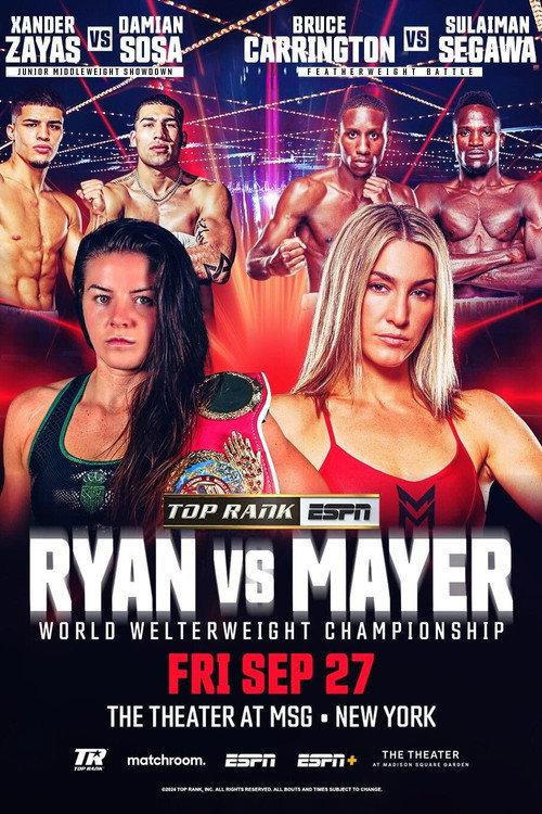 Sandy Ryan vs. Mikaela Mayer 2024 official movie poster