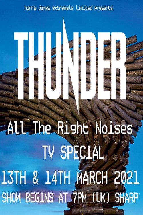 Thunder All The Right Noises TV Special 2021 official movie poster