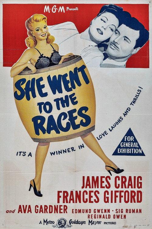 She Went to the Races 1945 official movie poster