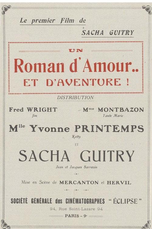 Un roman d’amour et d’aventures 1918 official movie poster