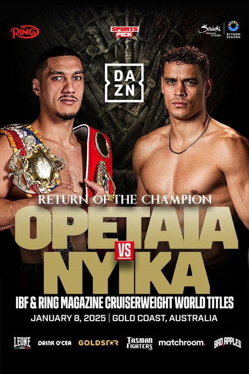 Jai Opetaia vs. David Nyika 2025 official movie poster