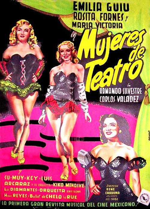 Mujeres de teatro 1951 official movie poster