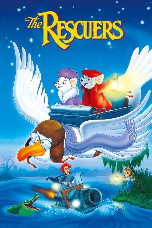 The Rescuers 1977 official movie poster