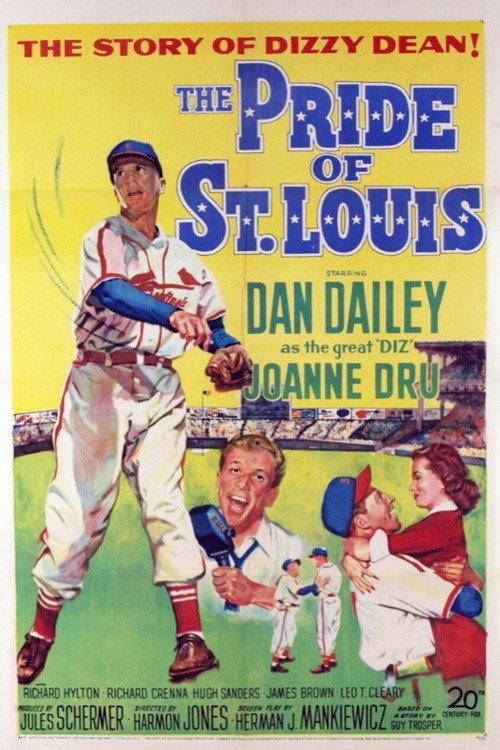 The Pride of St. Louis 1952 official movie poster