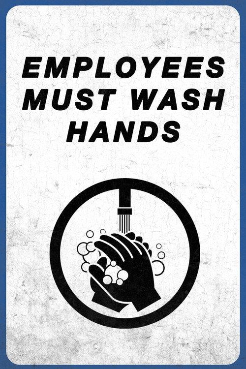Employees Must Wash Hands 2017 official movie poster