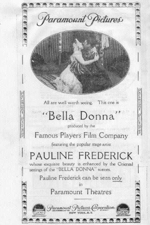 Bella Donna 1915 official movie poster