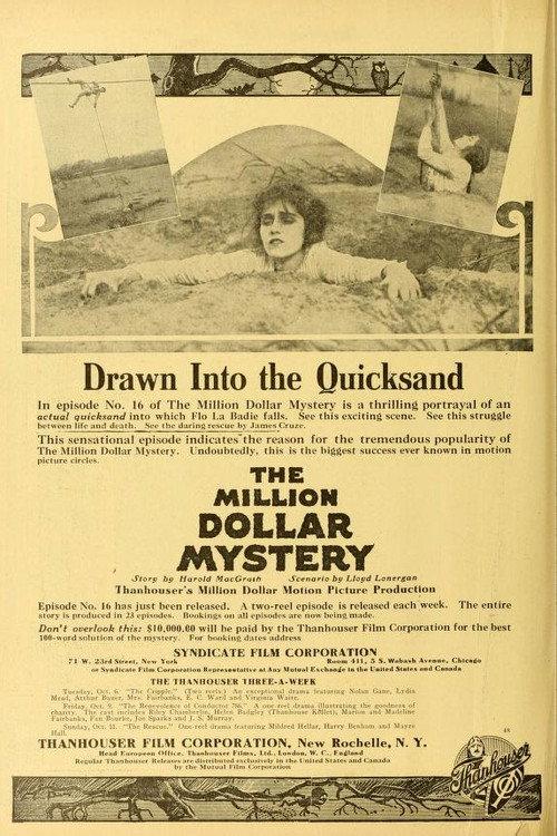 The Million Dollar Mystery 1914 official movie poster